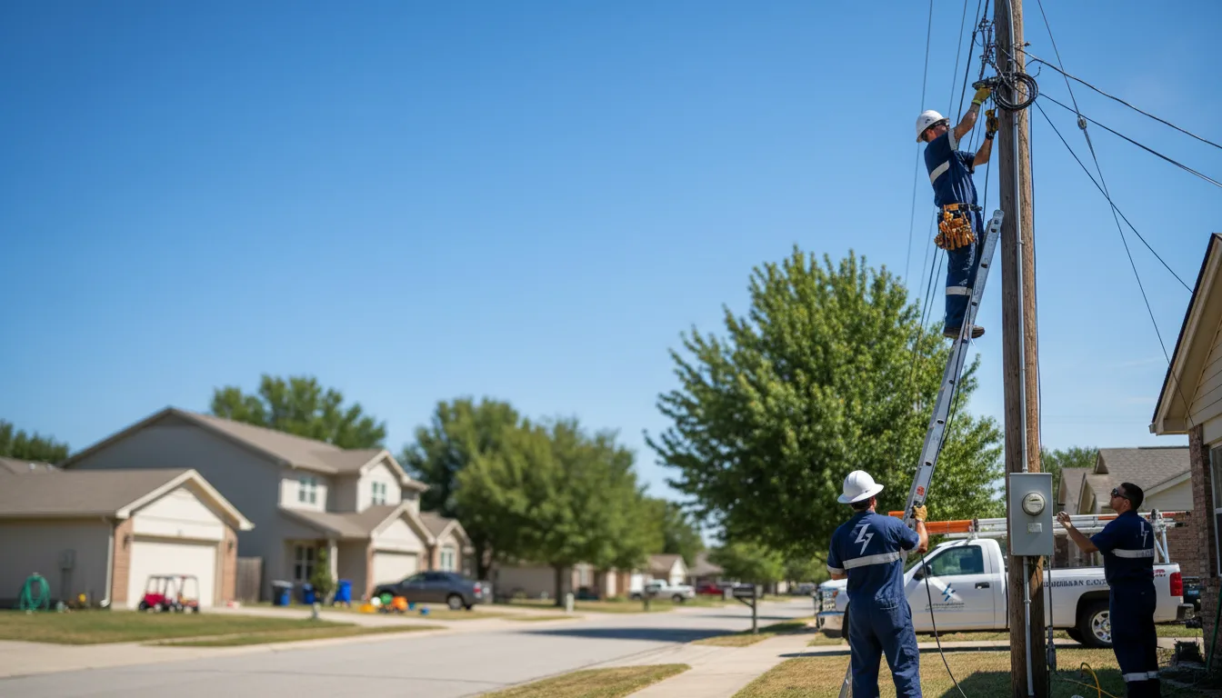 Residential electrician providing installation services in Twin Lakes, WI